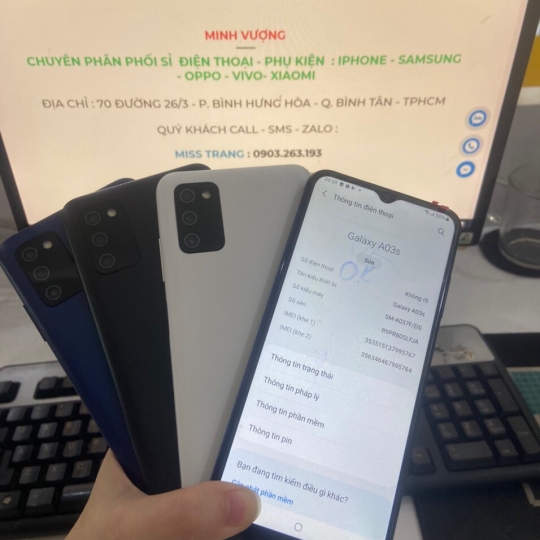SAMSUNG A03S (4/64GB) KHÔNG PHỤ KIỆN 