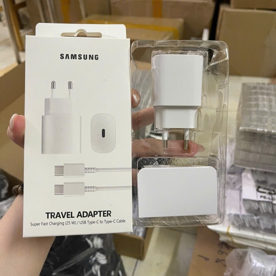 BỘ SẠC SAMSUNG NOTE 10 ZIN LK TRẮNG 