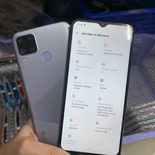 REALME C15 (4/64GB) KHÔNG PHỤ KIỆN 