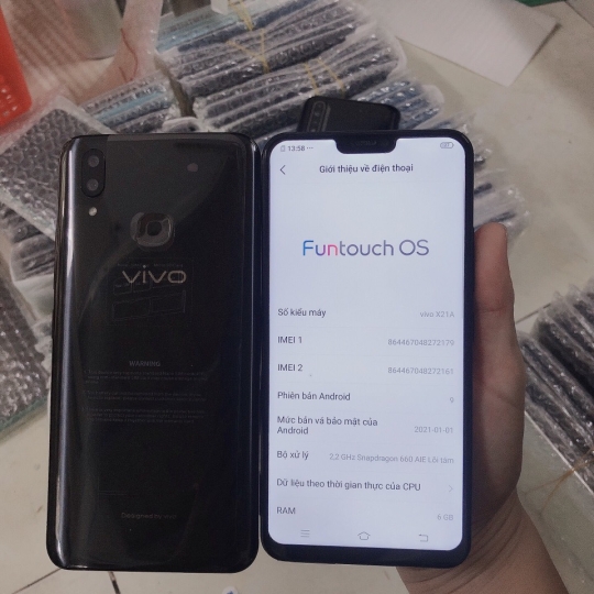 VIVO X21A (6/128GB) KHÔNG PHỤ KIỆN 