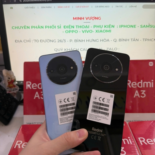 ĐIỆN THOẠI REDMI A3 RAM 4/128 MÁY MỚI NGUYÊN SEAL FULLBOX CTY